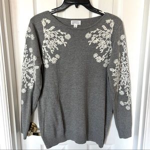 Market & Spruce Embroidered Sweater